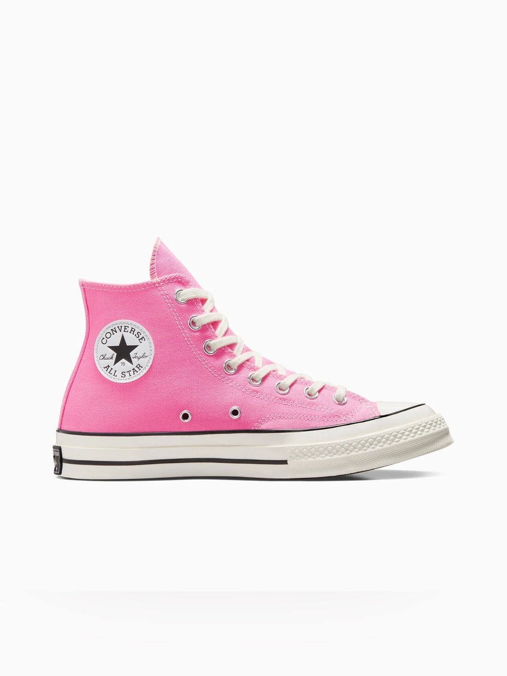 Converse Chuck Taylor All Star Hi Top Shoes Solid Pink Size 2 Girls NWOB
